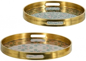 Набор из двух декоративных подносов Hulda 40X40X4 / 34X34X4 CM