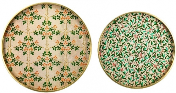 Набор из двух декоративных подносов Hulda 40X40X4 / 34X34X4 CM 2