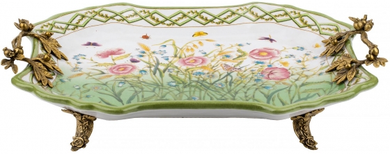 Блюдо декоративное Laufey 38X30X9 CM 1