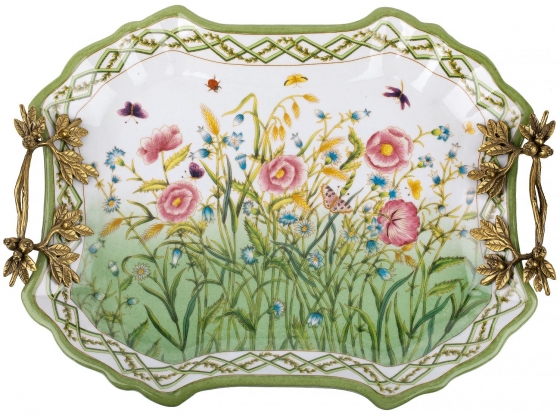 Блюдо декоративное Laufey 38X30X9 CM 2