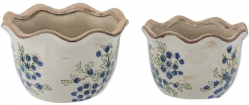 Набор из двух кашпо Ivaana 21X21X13 / 18X18X11 CM