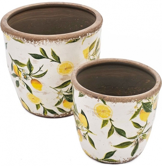 Набор из двух кашпо Limon 16X16X16 / 13X13X12 CM 7