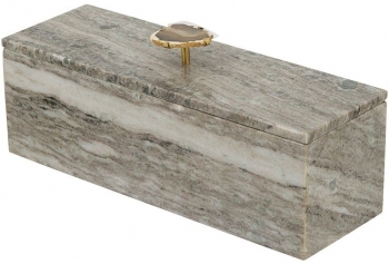 Шкатулка из натурального мрамора Balor 38X13X16 CM