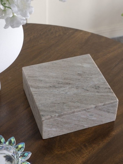 Шкатулка из натурального мрамора Balor 20X20X8 CM 4