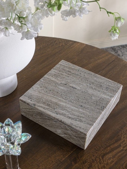 Шкатулка из натурального мрамора Balor 25X25X8 CM 4