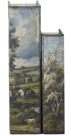 Набор из двух шкатулок в виде книг Bedivere 18X7X27 / 13X5X22 CM 6