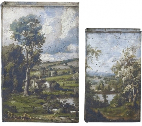 Набор из двух шкатулок в виде книг Bedivere 18X7X27 / 13X5X22 CM 5