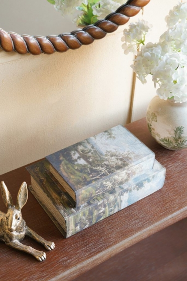 Набор из двух шкатулок в виде книг Bedivere 18X7X27 / 13X5X22 CM 13