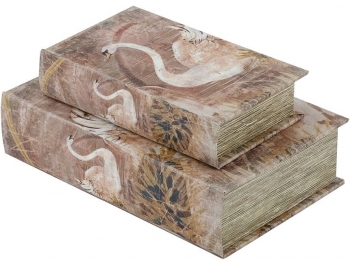 Набор из двух шкатулок в виде книг Belenos 18X7X27 / 13X5X22 CM