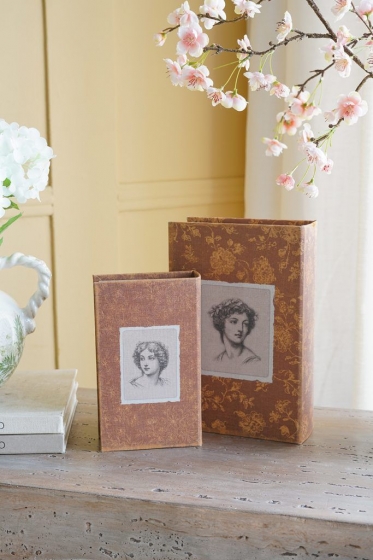 Набор из двух шкатулок в виде книг Beli 18X7X27 / 13X5X22 CM 13