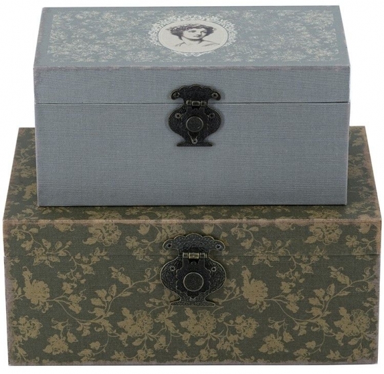 Набор из двух шкатулок Bendigeidfran 29X18X13 / 24X13X11 CM 3