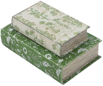 Набор из двух шкатулок в виде книг Modron 18X7X27 / 13X5X21 CM