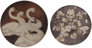 Комплект из двух декоративных подносов Adrastea 47X47X2 / 39X39X2 CM