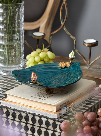 Блюдо декоративное Sindri 31X25X9 CM 2