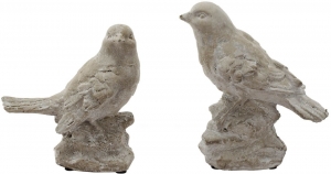 Набор из двух декоративных элементов Bird 13X8X17 / 13X8X15 CM