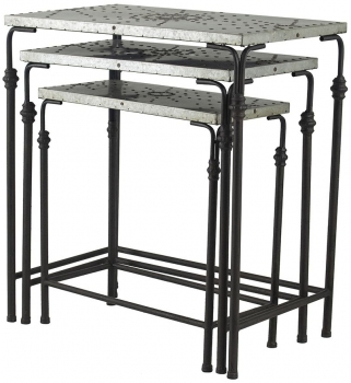 Комплект из трёх столиков Yalwa 61X36X66 / 55X29X59 / 48X23X50 CM