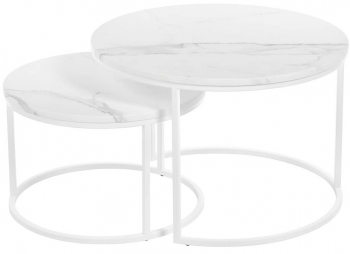 Набор из двух столиков Tango 60X60X42 / 48X48X32 CM