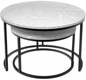 Набор из двух столиков Tango 60X60X42 / 48X48X32 CM