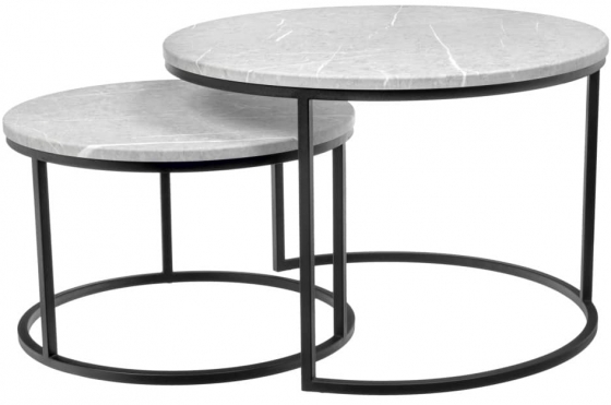 Набор из двух столиков Tango 60X60X42 / 48X48X32 CM 1