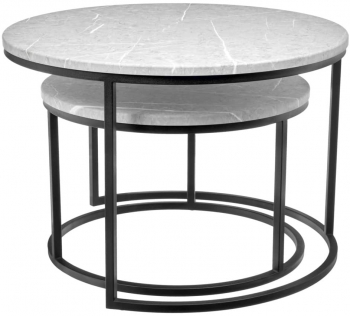 Набор из двух столиков Tango 60X60X42 / 48X48X32 CM