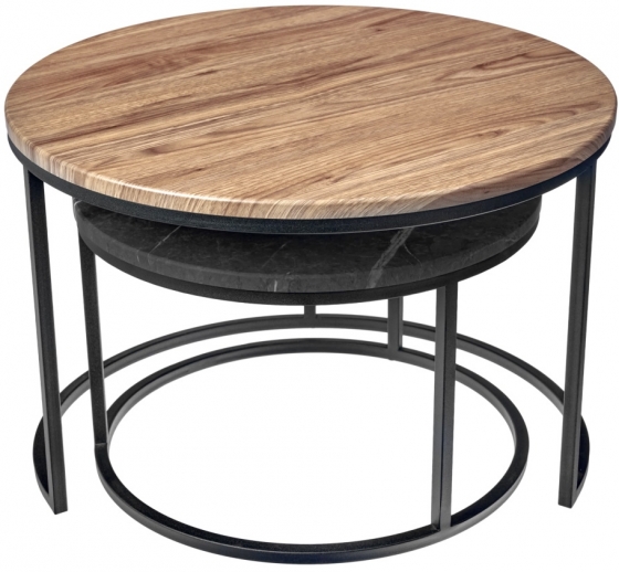 Набор из двух столиков Tango 60X60X42 / 48X48X32 CM 4