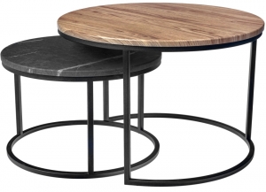 Набор из двух столиков Tango 60X60X42 / 48X48X32 CM