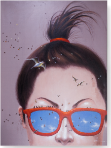 Картина Girl in Glasses 120X160 CM