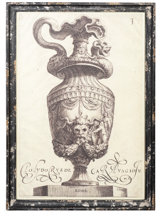 Постер в состаренной раме Antic 68X98 CM