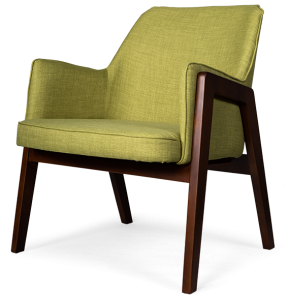 Кресло в ретро стиле Mia 65X73X80 CM салатового цвета