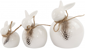 Пасхальный декор Riofeathers 12X11X14 / 9X8X11 / 6X6X8 CM