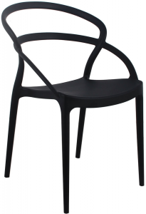 Стул Margo 53X58X82 CM чёрный