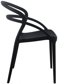 Стул Margo 53X58X82 CM чёрный