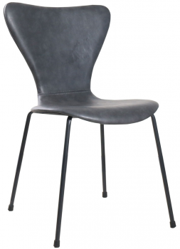 Стул Seven Leather 47X52X80 CM серый