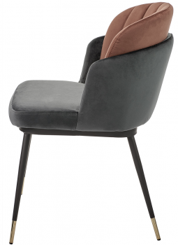 Стул Peki 60X61X80 CM серо-терракотовый