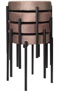 Комплект из четырёх табуретов Bug 42X42X51 CM латте