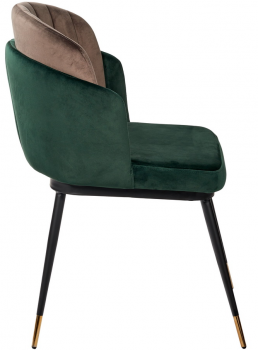 Стул Peki 60X61X80 CM зелено-коричневый