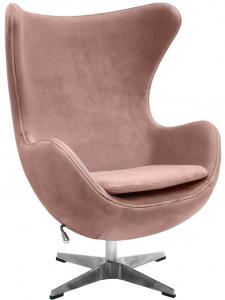 Кресло Egg 85X77X109 CM пыльно-розовый цвет
