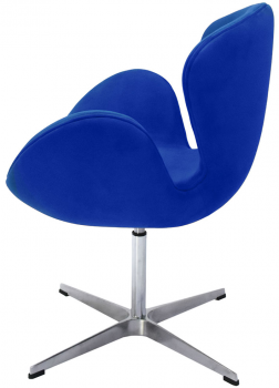 Кресло Swan Chair 70X61X80-96 CM синего цвета