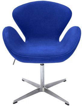 Кресло Swan Chair 70X61X80-96 CM синего цвета