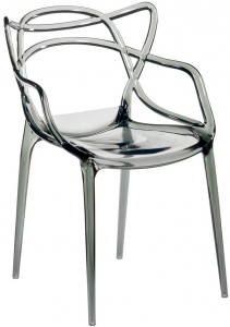 Стул Masters 52X58X83 CM прозрачный серый