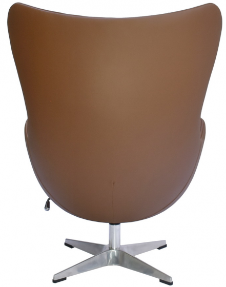 Кресло Egg 85X77X109 CM коричневая кожа 4