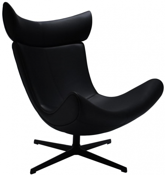 Кресло Imola 90X90X105 CM чёрная кожа 1