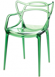 Стул Masters 52X58X83 CM прозрачный зелёный