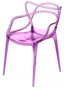 Стул Masters 52X58X83 CM прозрачный сиреневый