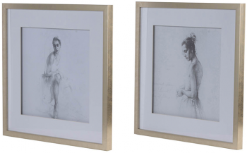 Диптих Ballerina 50X50 / 50X50 CM