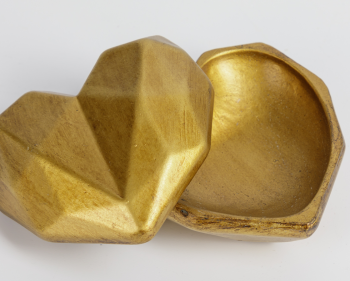 Шкатулка Gold Heart 9X9X5 CM