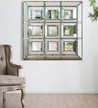 Зеркальное панно в винтажном стиле Ecolier 117X117 CM