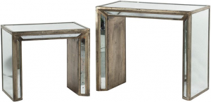 Набор из двух винтажных столиков Ecolier 69X41X61 / 53X37X48 CM