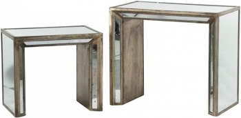 Набор из двух винтажных столиков Ecolier 69X41X61 / 53X37X48 CM