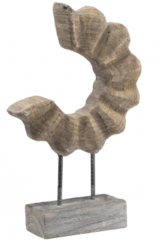 Декоративный элемент из павловнии Lin 35X12X55 CM